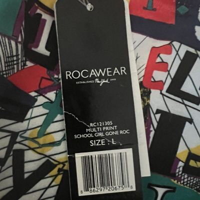 Rocawear Women’s Printed Leggings Hip Urban Style Active Wear Sz L New