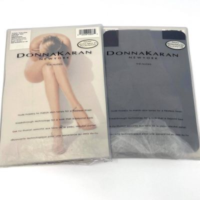 00s DONNA KARAN NEW YORK Vintage Espresso The Nudes Hosiery