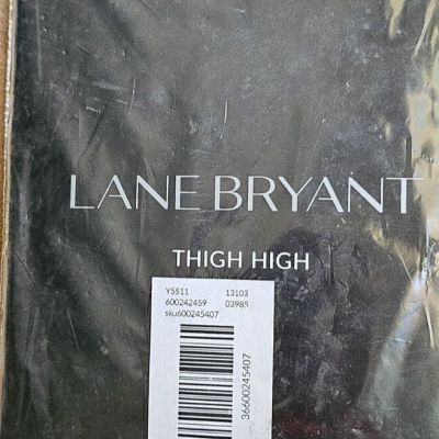 Lane Bryant Thigh High Black Stockings Size C / D  New in Package