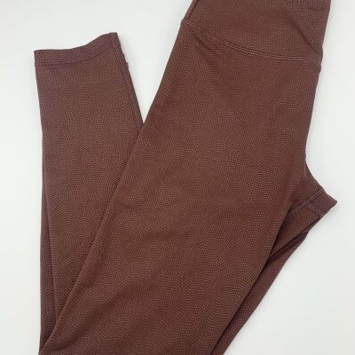 Zyia Light n Tight Hi Rise Leggings Speckled Brown Women's Size 4