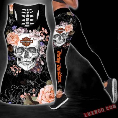 Harley--Davidson Limited Edition Woman Tanktop Legging 3D All Over Print S-5XL