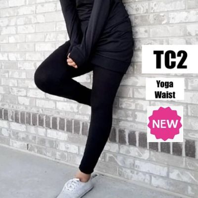 NEW TC2 Womens Black Leggings YOGA WAIST (Feels Soft as Lularoe)