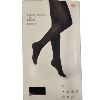 a new day 80D Super Opaque Tights Black L/XL