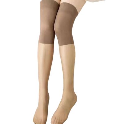 1 Pair Knee Socks Anti-hook Knee Protection Quick Dry Women Stockings Solid