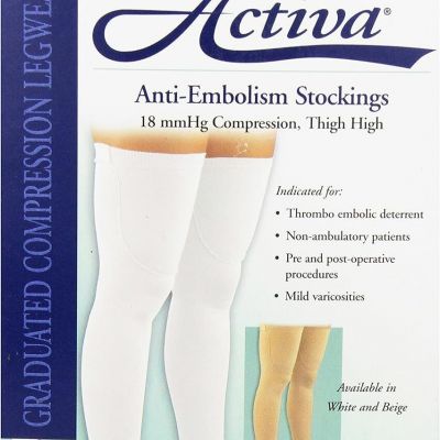 Activa Anti Embolism UNISEX TB 18 mmHg Compression THIGH Stockings Size & Color