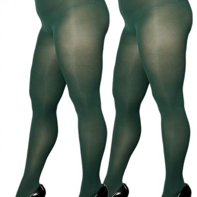 Plus Size Tights for Women, Ultra Large Up To 6x, 20 Colors Semi Opaque Control