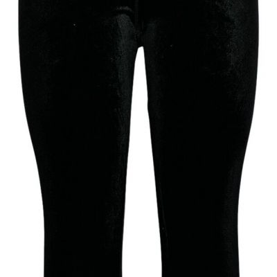 Women Control Petite Tummy Velvet Leggings Women's PXS Black