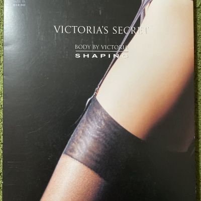 Victoria’s Secret Body By Victoria Light Shaping Black Stockings 15 Denier sz B