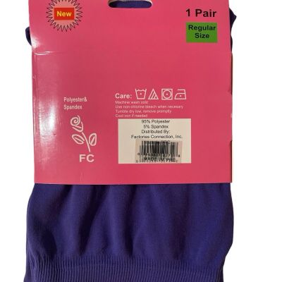 Purple High Waisted Fashion Leggings regular Size Purple - NWT