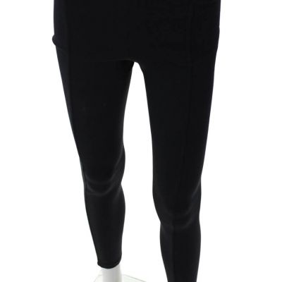 The Row Womens High Rise Pull On Slim Leg Leggings Black Size Small