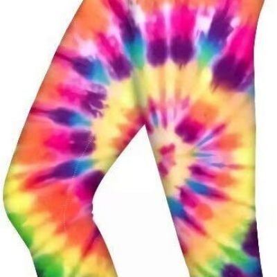 AFPANQZ Yoga Leggings for Womens Girls High Waist Workout X-Small, Tie Dye