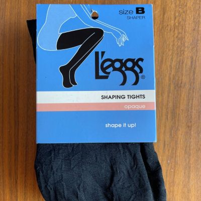 Hanes L'eggs Shaping Tights Opaque Black Size B Shaper