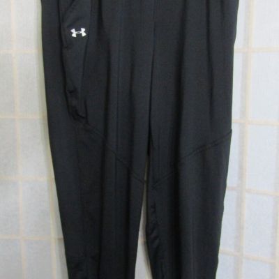 Under Armour Black/Gray Yoga Legging Workout Polyester Blend Pant Women Size S