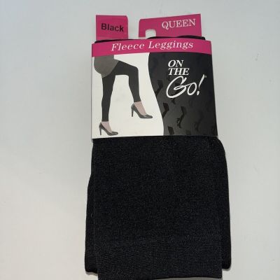 On The Go Fleece Leggings Black Queen