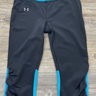 Under Armour UA Fly-By Compression Capri Leggings Medium Heat Gear #1236476