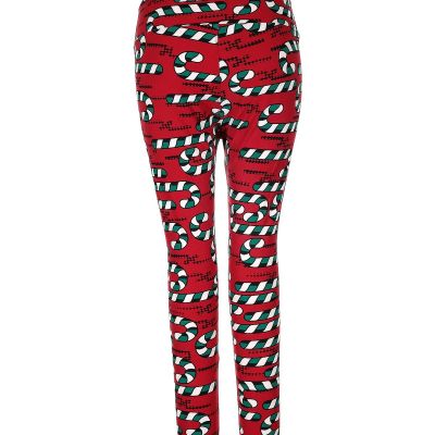 Lularoe Women Red Leggings 1X Plus