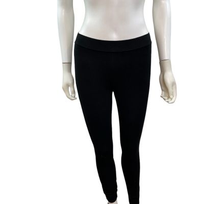 Philosophy Women’s Size Small Solid Black Elastic Waist Pull On Leggings