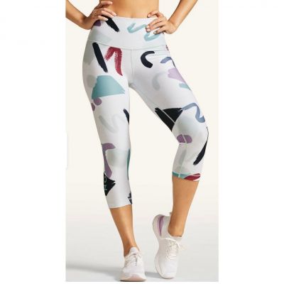 PELOTON Reversible Capri Bowie Legging Yoga Workout Pant Large NWT