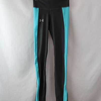 Under Armour Women's Gray/Blue Striped Ankle Legging SZ XS