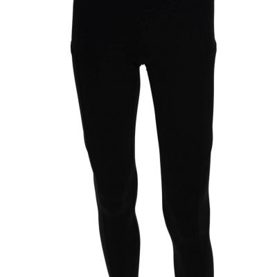 Lululemon Womens Solid Black Pull On Side Pockets Pants Leggings Size 4