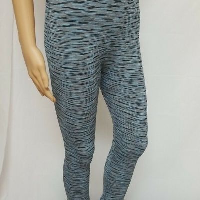 GOLD MEDAL FASHION Leggings  Sz S/M Blue Gray High Rise Capris