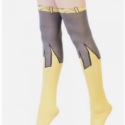 Batman Batgirl Cosplay Sexy Halloween Pantyhose NEW Size, One Size Fits Most.