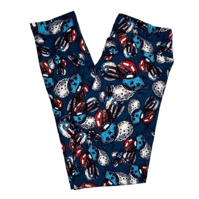 NEW Lularoe Leggings Americana Patriotic Stars Stripes Balloons OS One Size