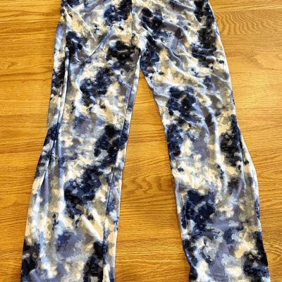 Bobbie Brooks Women's Size 1X Blue Cloud Tie Dye Soft Leggings Pants