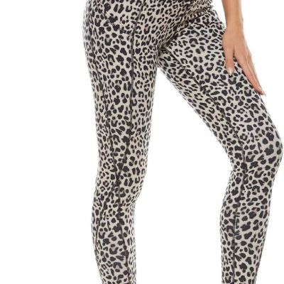 AvaCostume Women's High Waist Tummy Control Workout X-Large, Grey Leopard