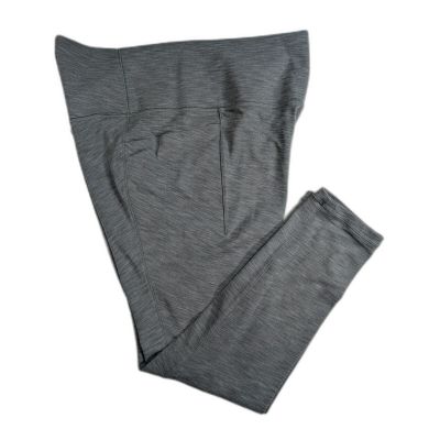 Athleta Leggings XLT Salutation Stash High Rise Heather Gray Workout (531321-21)