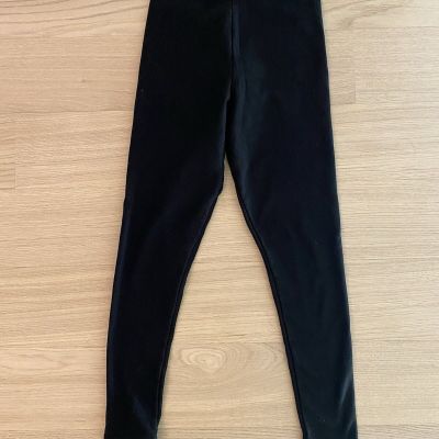 Plush Fleece Lined Legging in Black - Size S