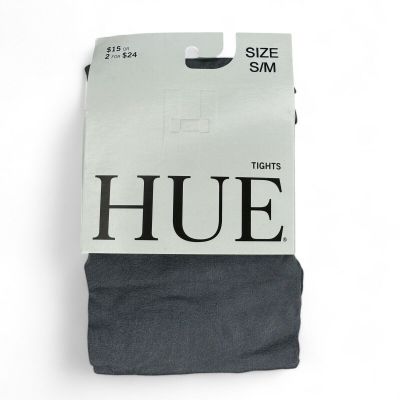 HUE Satin Tights Womens S/M | Gray Shimmer Tights | Fashion Career 1 Pair NEW