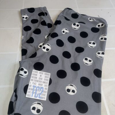 Pre-owned Tc2 Lularoe Leggings Colorful Nightmare Before Christmas