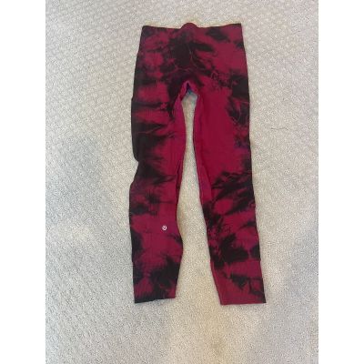 Lululemon size 6 leggings Wine Berry Bordeaux