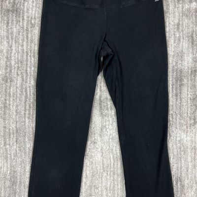 Jockey Pants Womens Small Black Stretch Crop Capri Leggings Lounge Yoga Casual