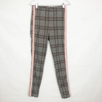 Abercrombie & Fitch High Rise Plaid/Striped Leggings Size Medium