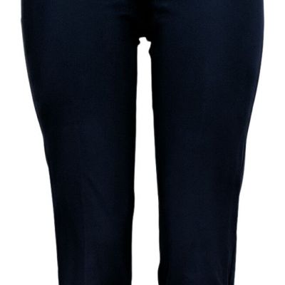 Susan Graver Petite Smart Ponte Knit Slim Leg Pant Women's Leggings PXS Blue