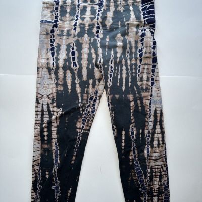 Hard Tail Forever Leggings Flat Waist Tie Dye Lounge Yoga Activewear