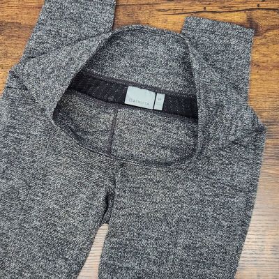 Athleta Herringbone Metro High Waisted Leggings Black/Gray Size Petite Small SP