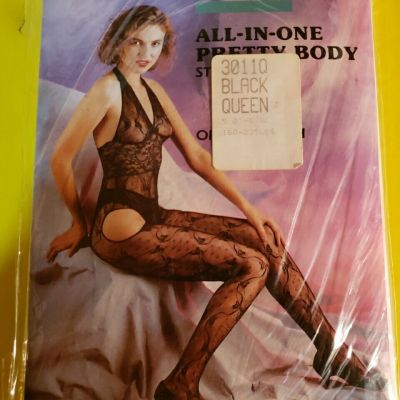 Sunyven All-In-One Pretty Body Stocking Black Queen