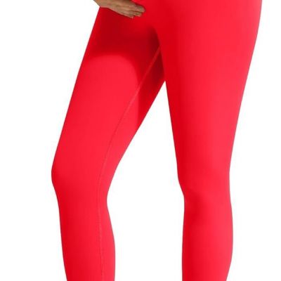 Olmlmt Womens Maternity Workout Leggings Over The Belly Buttery Soft Active Yoga