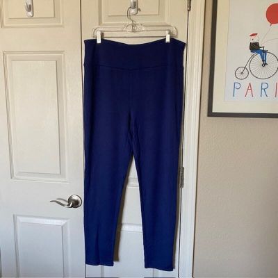 Talbots Blue Leggings Lightweight Stretch Ankle Women's XL New With Tags