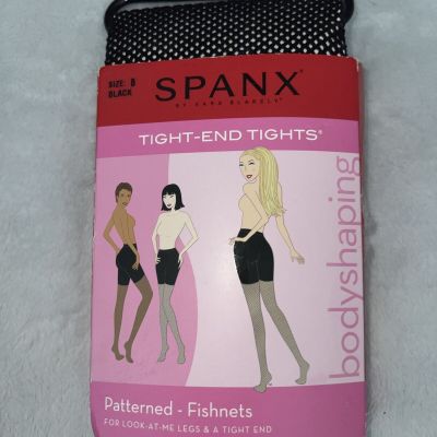 SPANX x TiGHT END TiGHTS x PATTERNED FiSHNETS x SiZE B x BLACK BODYSHAPiNG