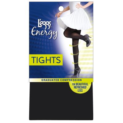 L'eggs Energy Collection Opaque Tights Black - S