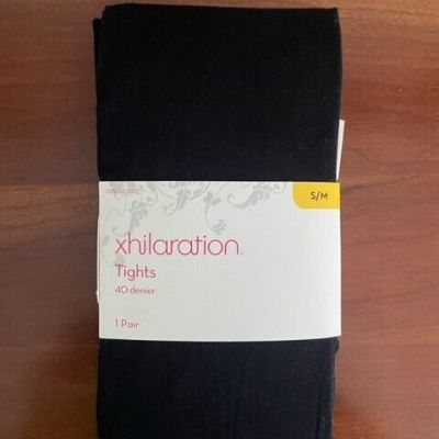 Xhilaration Women's 40 Denier Tights Black Size Small/Medium Never Worn