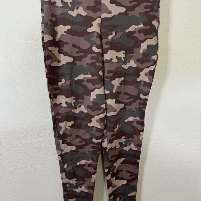 Torrid Brown Camo Cotton Full Length Leggings Size 1XL