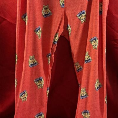 Lularoe Muppets Disney Pink Miss Piggy Leggings Pants Sz TC (Tall & Curvy)