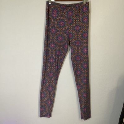 LulaRoe Leggings Womens Size 12-18 BOHO Kaleidoscope Pattern Soft Tall and Curvy