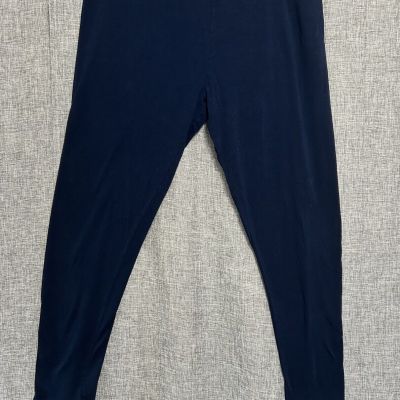 Ambiance Womens Blue Pull on Ankle Leggings Yoga Pants - 27