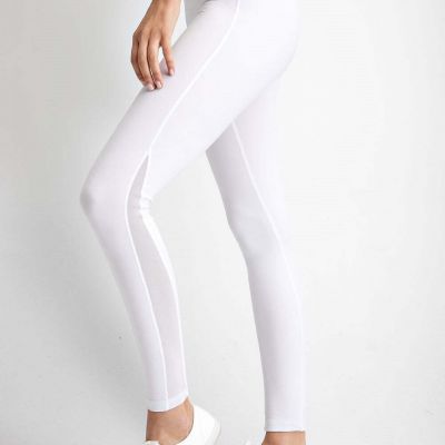 RAE MODE - Mesh Side Butter Soft Leggings in Snow White | Plus Size